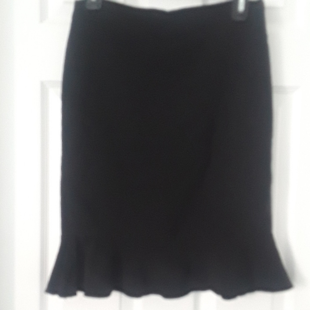 Black skirt with ruffle edge Size 2